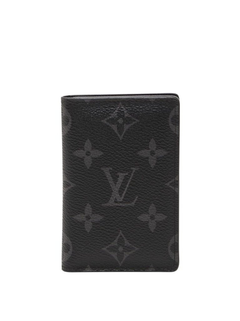 Louis Vuitton Monogram Eclipse Organizer De Poche Card Case Black Gray